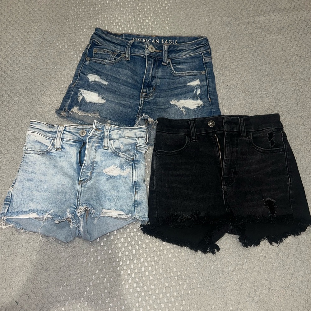 3 pairs of American Eagle Outfitters Women's Jean Shorts